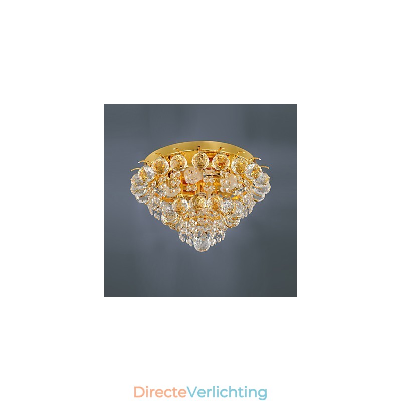 Moderne kristallen plafondlamp met 5 lampen