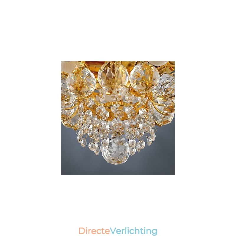 Moderne kristallen plafondlamp met 5 lampen