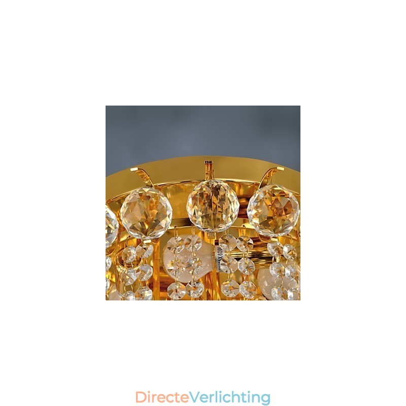 Moderne kristallen plafondlamp met 5 lampen