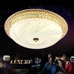 Moderne luxe kristal licht absorberende koepel licht SMD dubbele kleur diameter 50CM