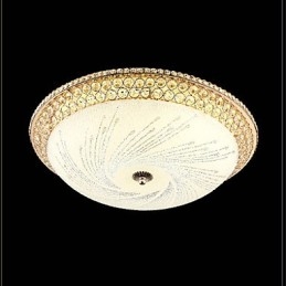 Moderne luxe kristal licht absorberende koepel licht SMD dubbele kleur diameter 50CM