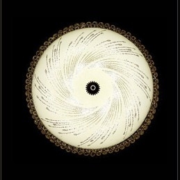 Moderne luxe kristal licht absorberende koepel licht SMD dubbele kleur diameter 50CM