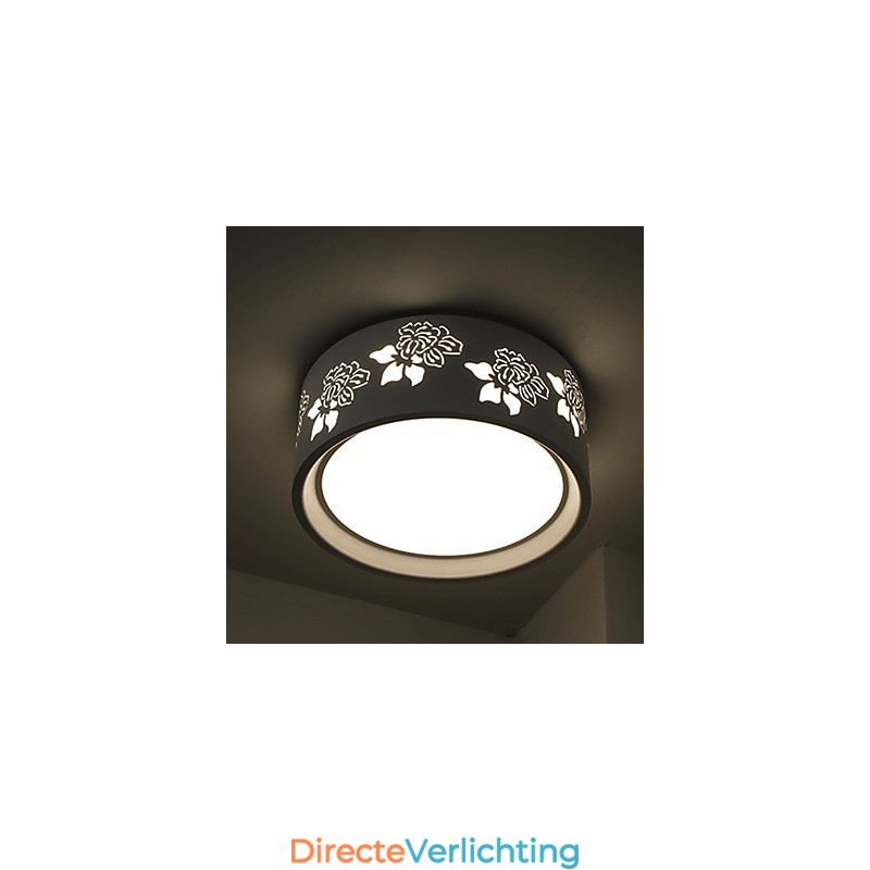 Moderne plafondlamp van metaal, inbouw
