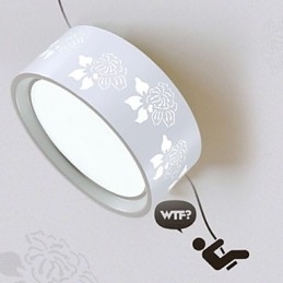Moderne plafondlamp van metaal, inbouw