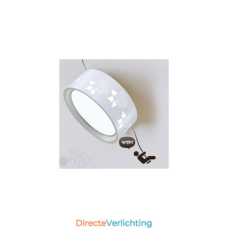 Moderne plafondlamp van metaal, inbouw