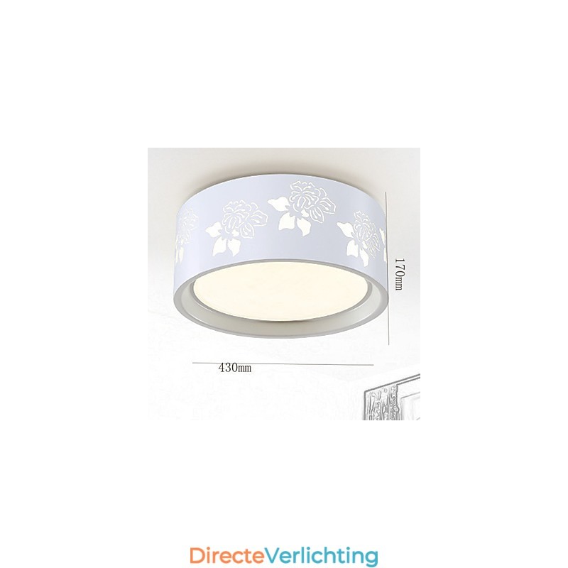 Moderne plafondlamp van metaal, inbouw