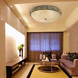Luxe plafondlamp met 4 lampen in goud