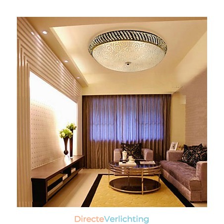 Luxe plafondlamp met 4 lampen in goud Luxe plafondlamp met 4 lampen in goud