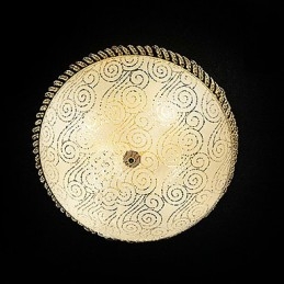 Luxe plafondlamp met 4 lampen in goud