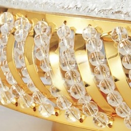 Luxe plafondlamp met 4 lampen in goud