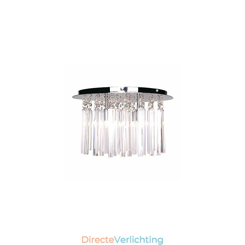 Moderne kristallen semi-inbouwlamp met 4 lampen (G9-lampvoet)