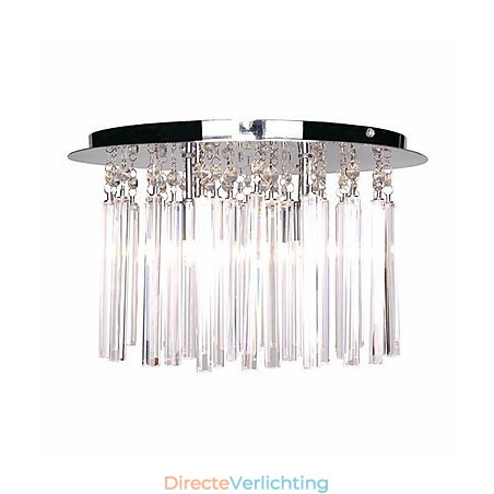 Moderne kristallen semi-inbouwlamp met 4 lampen (G9-lampvoet) Moderne kristallen semi-inbouwlamp met 4 lampen (G9-lampvoet)