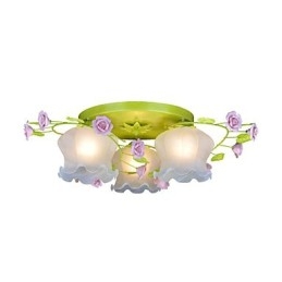 Creatieve lamp Lamp Warme tuinroos Drie eenvoudige plafondlampen