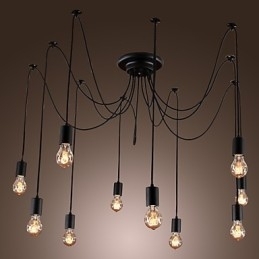 Kroonluchter Vintage Design Lampen Inbegrepen Living 10 Lampen Hanglamp