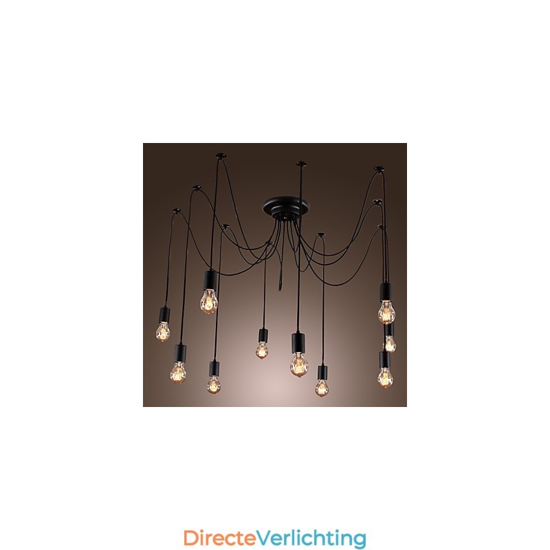 Kroonluchter Vintage Design Lampen Inbegrepen Living 10 Lampen Hanglamp