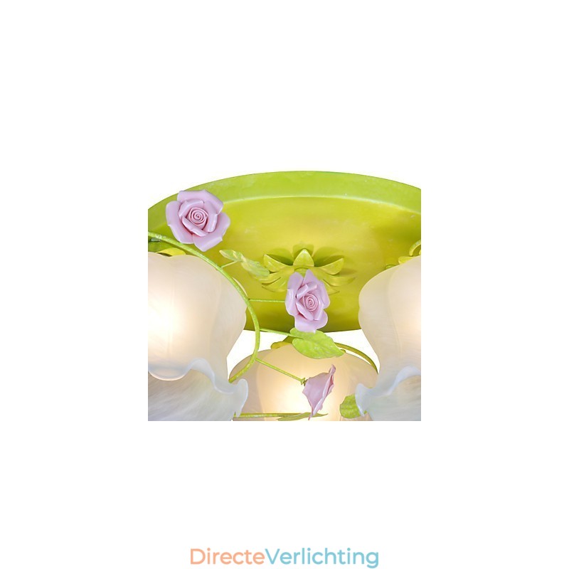 Creatieve lamp Lamp Warme tuinroos Drie eenvoudige plafondlampen