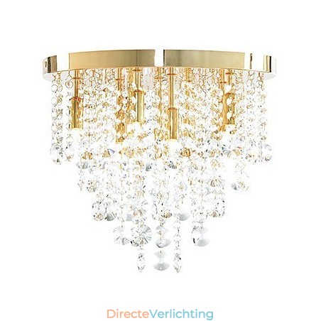 Moderne kristallen semi-inbouwlamp met 9 lampen (G9-lampvoet) Moderne kristallen semi-inbouwlamp met 9 lampen (G9-lampvoet)