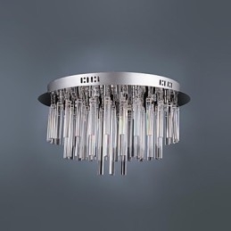 Moderne kristallen kroonluchter met 12 lampen