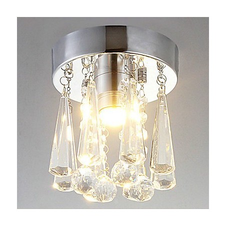 1 Lichte Semi Flush Mount in Kristal 1 Lichte Semi Flush Mount in Kristal