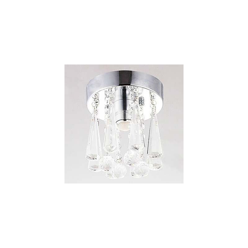 1 Lichte Semi Flush Mount in Kristal