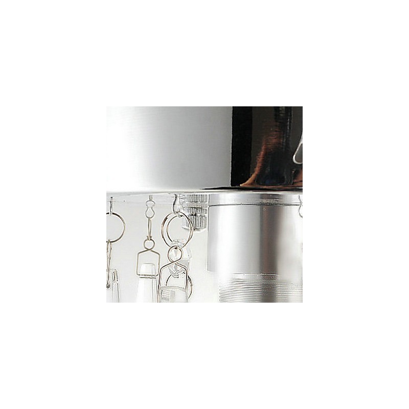 1 Lichte Semi Flush Mount in Kristal