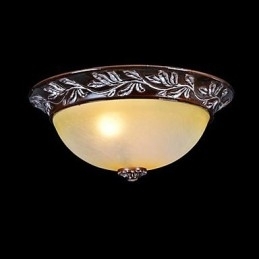 Inbouwlamp Wit Geel Glas Hars Zilver Snijwerk Europees Klassiek