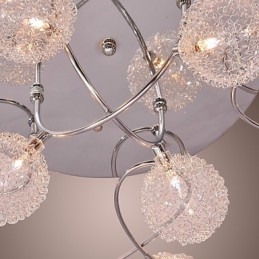 G4 ijzeren inbouwlamp met aluminium kappen