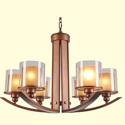 Traditionele klassieke retro mini-stijl schilderij metalen kroonluchter