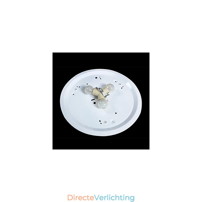 Witte plafondlamp van glas, kunsthars, Europees klassiek