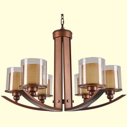 Traditionele klassieke retro mini-stijl schilderij metalen kroonluchter