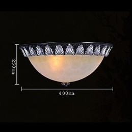Inbouwlamp Patroon Glas Hars Zilver Snijwerk Europees Klassiek