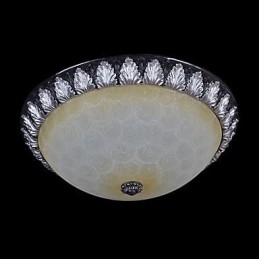 Inbouwlamp Patroon Glas Hars Zilver Snijwerk Europees Klassiek