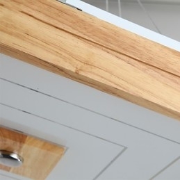 Moderne eigentijdse mini-stijl schilderij hout bamboe inbouw