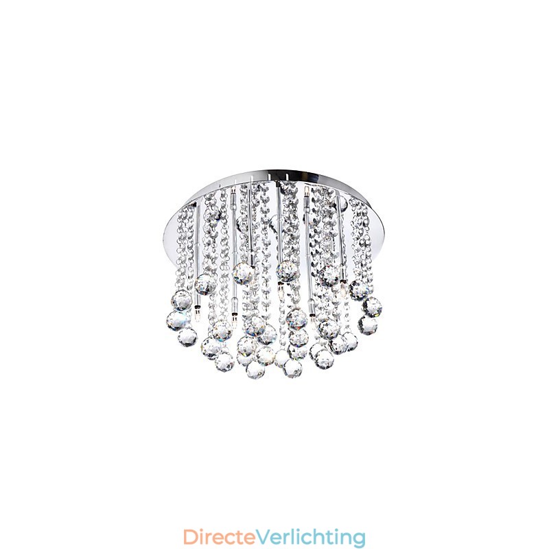 Moderne kristallen semi-inbouwlamp met 8 lampen (G4-lampvoet)