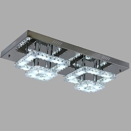 Moderne eigentijdse kristalchroom metalen inbouw