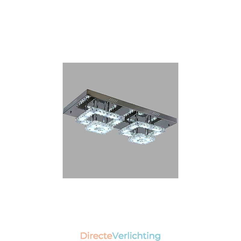 Moderne eigentijdse kristalchroom metalen inbouw