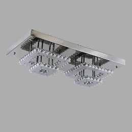 Moderne eigentijdse kristalchroom metalen inbouw