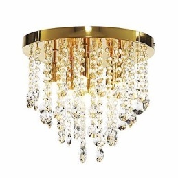 Moderne kristallen semi-inbouwlamp met 6 lampen (G9-lampvoet)