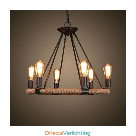 Traditionele klassieke rustieke lodge retro land vintage schilderij metalen hanglamp Traditionele klassieke rustieke lodge retro land vintage schilderij metalen hanglamp