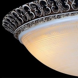 Donkerbruine inbouwlamp van glasharspatroon, Europees klassiek