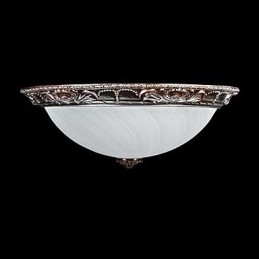 Inbouwlamp Glas Hars Zilver Snijwerk Retro Europees Klassiek