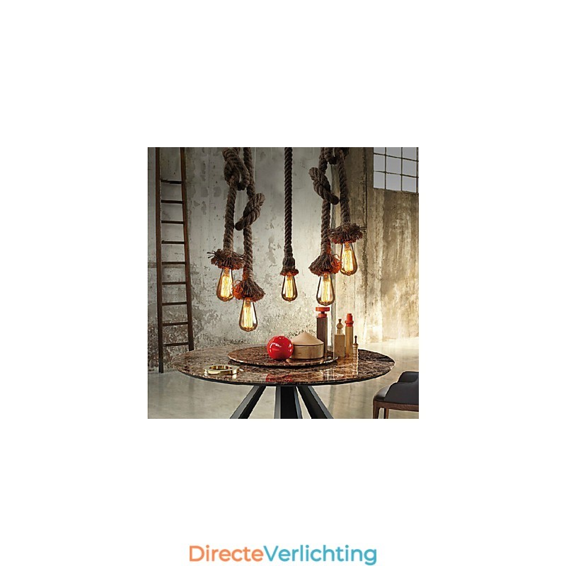1 Licht DIY Kunst Hennep Touw Licht Creatieve Hennep Touw Hanglamp