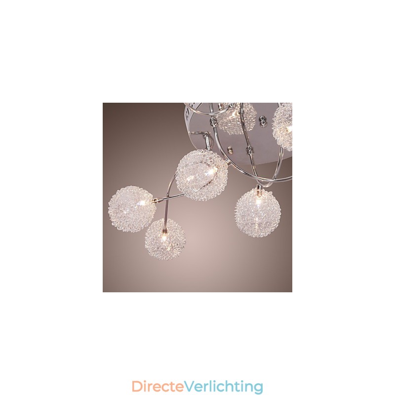 G4 12 lichts ijzeren inbouwlamp met aluminium kappen