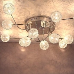 G4 12 lichts ijzeren inbouwlamp met aluminium kappen