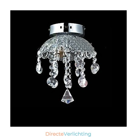 Kristallen semi-inbouwlamp met 3 lampen Kristallen semi-inbouwlamp met 3 lampen