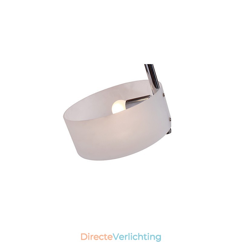 Moderne, eigentijdse plafondlamp met 3 lampen van metaal