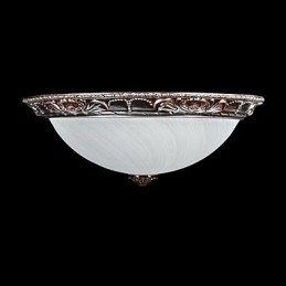 Inbouwlamp Glas Hars Zilver Snijwerk Retro Europees Klassiek