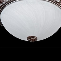 Inbouwlamp Glas Hars Zilver Snijwerk Retro Europees Klassiek