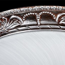 Inbouwlamp Glas Hars Zilver Snijwerk Retro Europees Klassiek