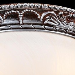 Inbouwlamp Glas Hars Zilver Snijwerk Retro Europees Klassiek